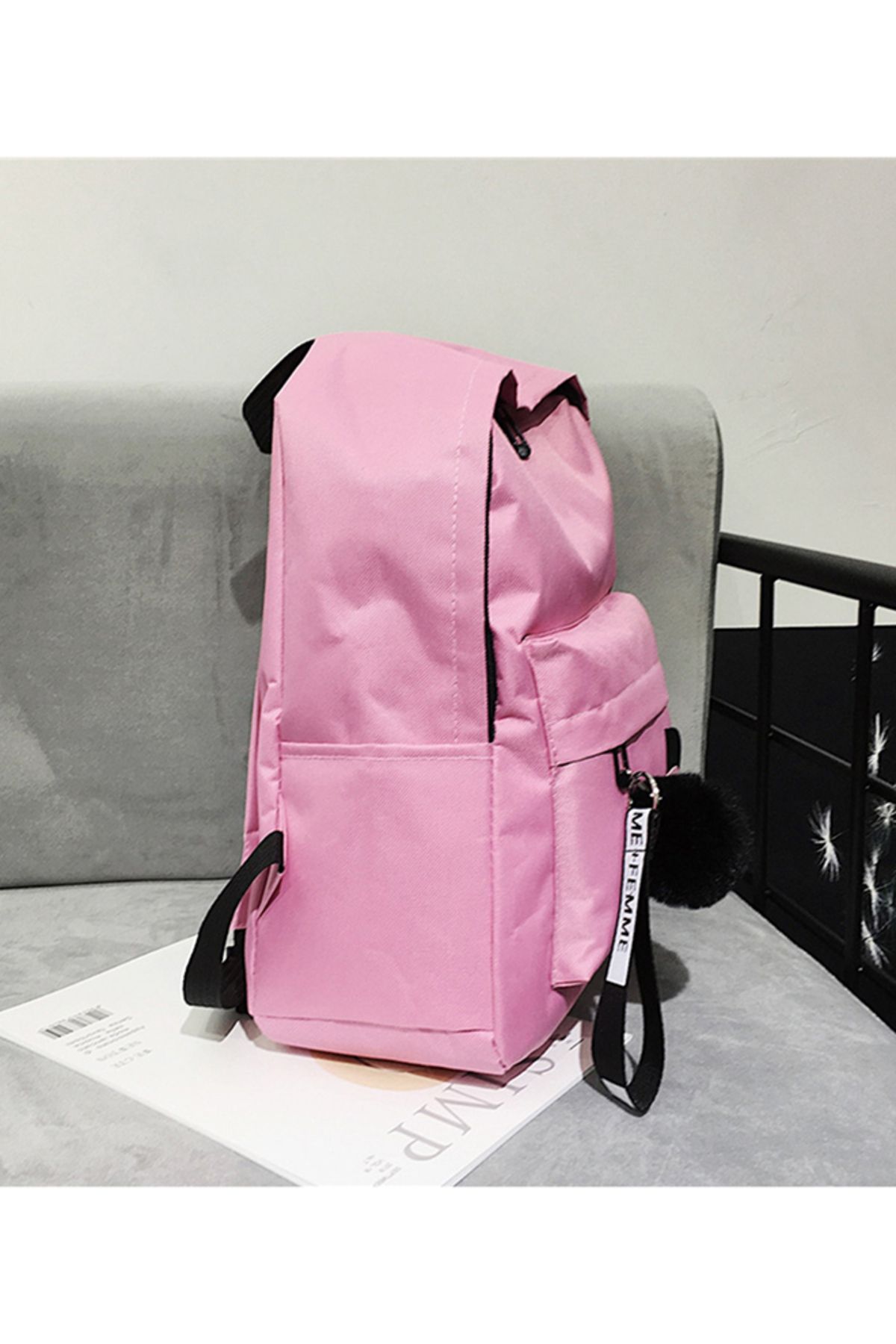 Generic-Canvas Backpack, Simple And Versatile, Preppy Style 4