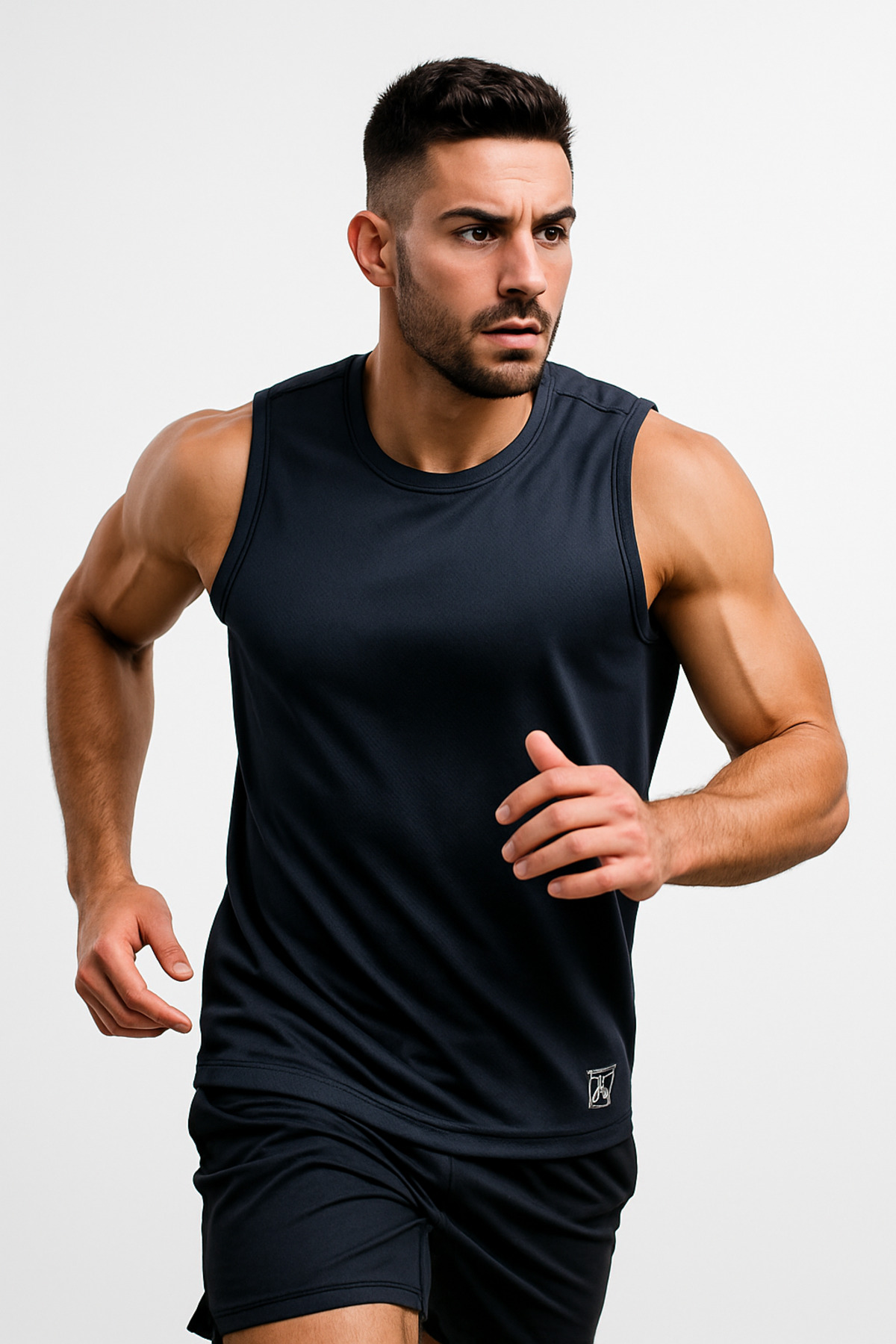 rood Unisex Spor Kısa Kollu Atlet