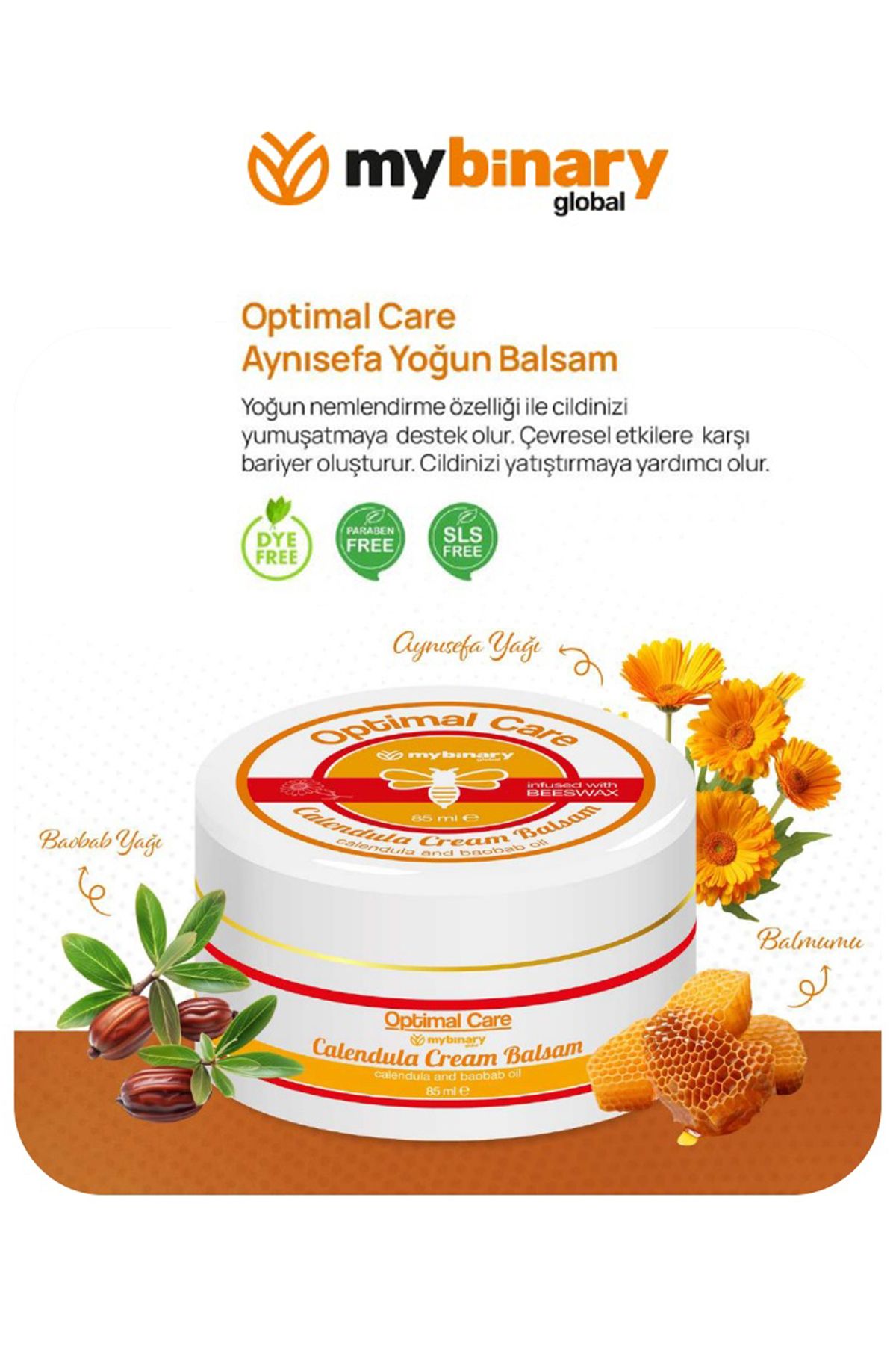 My Binary Global My Binary Aynısefa Yağı Krem Balsam 85 ml