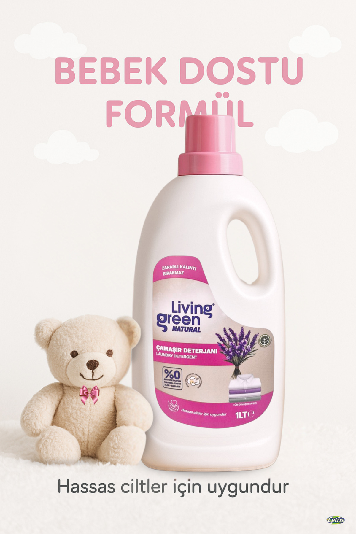Living Green Natural Bebek Dostu Çamaşır Deterjanı – %100 Doğal, Hassas Ciltler Için, Cetrıs'den fotoğrafı 2 (önizleme)