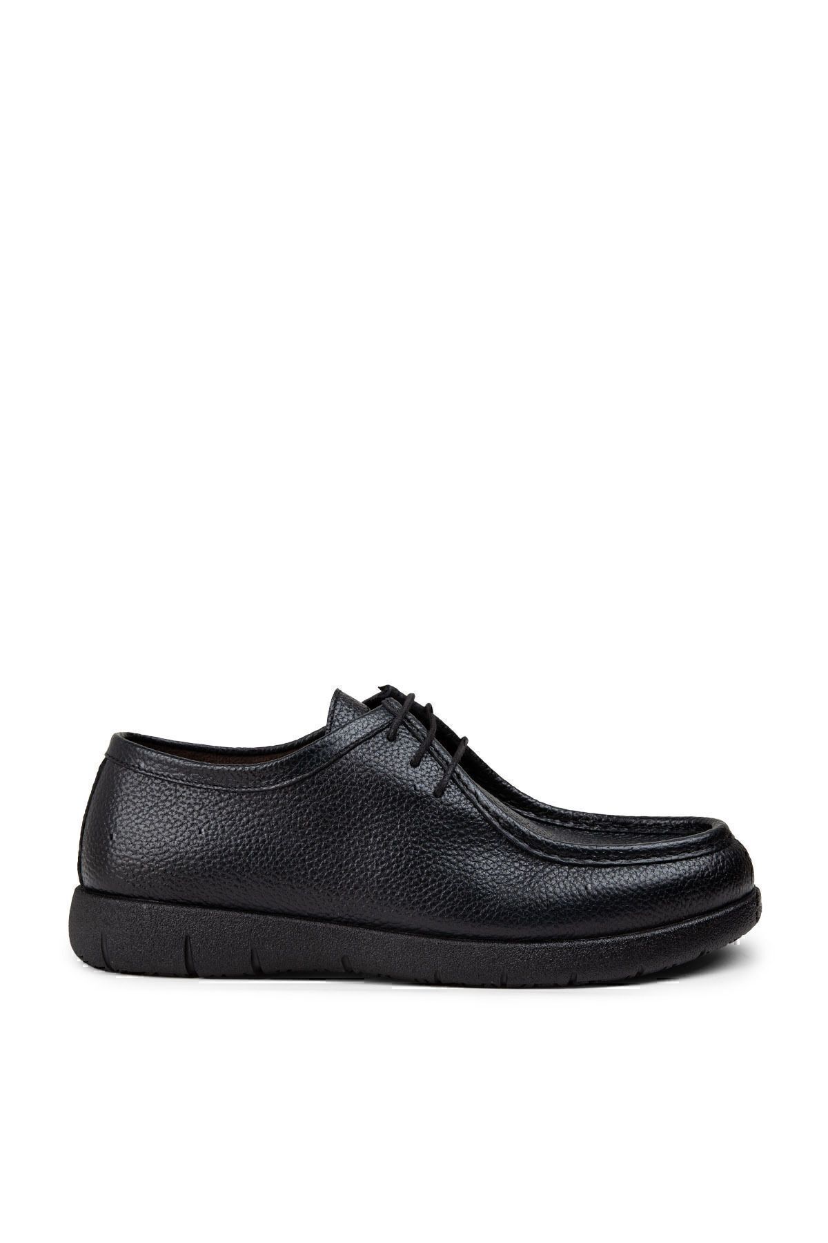 Deery-Genuine Leather Dark Navy Blue Men's Casual Shoes 1