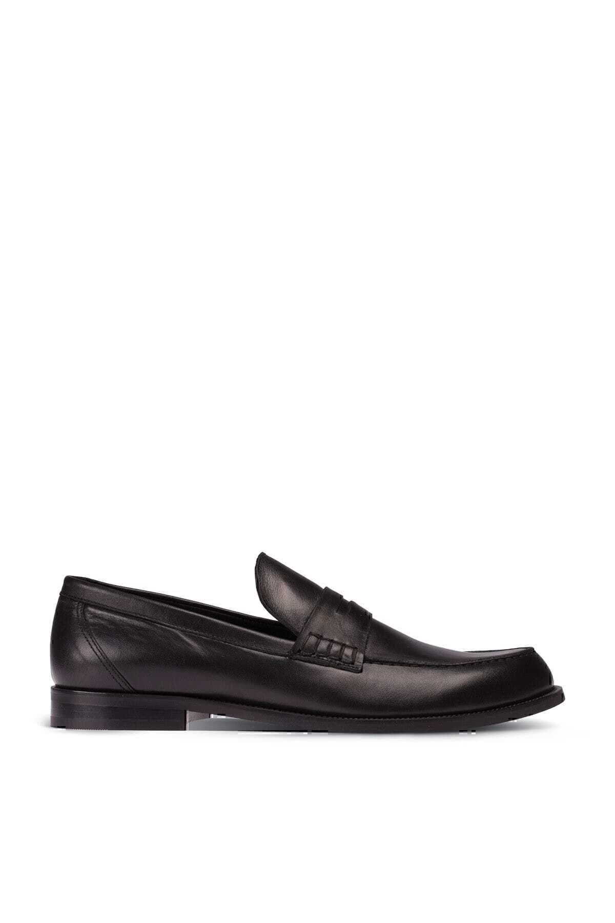 Deery-Loafer negru din piele naturală pentru bărbați 1