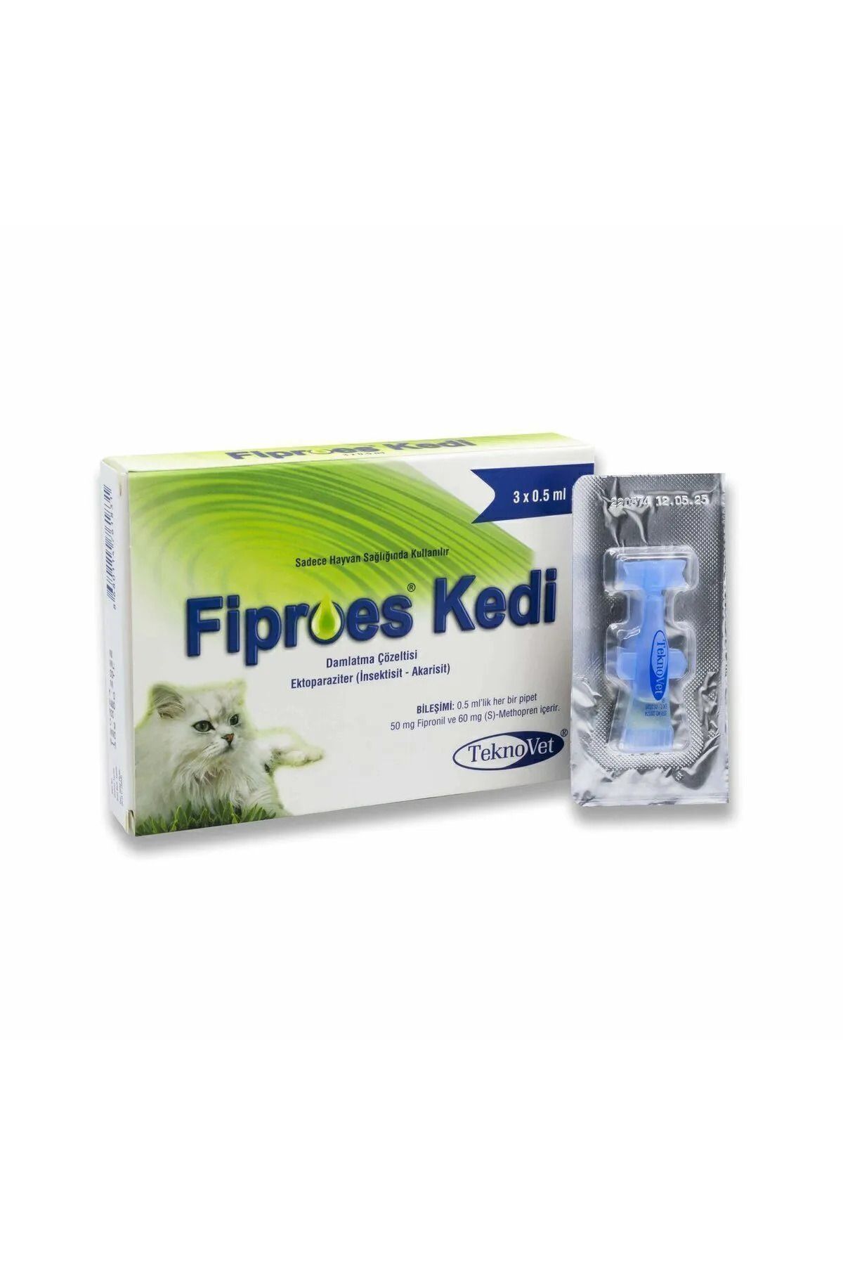 BesteVet Fiproes- Kediler için Damla 3 Pipet STT:2026