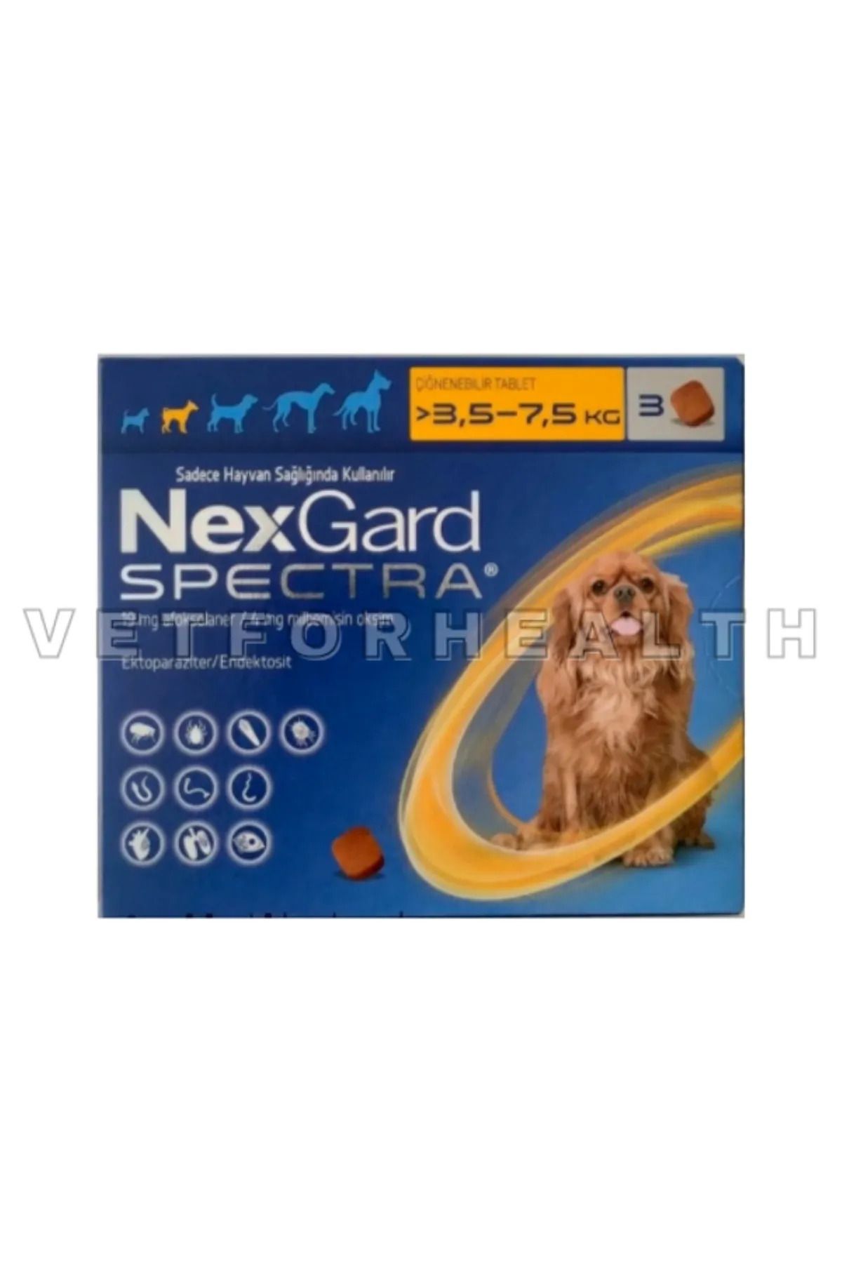 BesteVet Nexgard- Spectra 3.5-7.5 Kg Köpekler için STT:2026