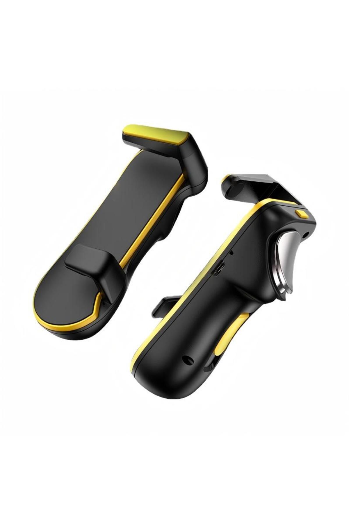 Generic-For Ipad 4 Fingers Tablet Gaming Gamepad Button Triggers Joystick For Pubg Mobile Game Controller 3