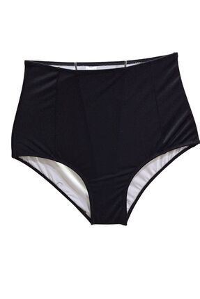 TooHot Kadın Siyah Yüksek Bel Tek Alt Bikini