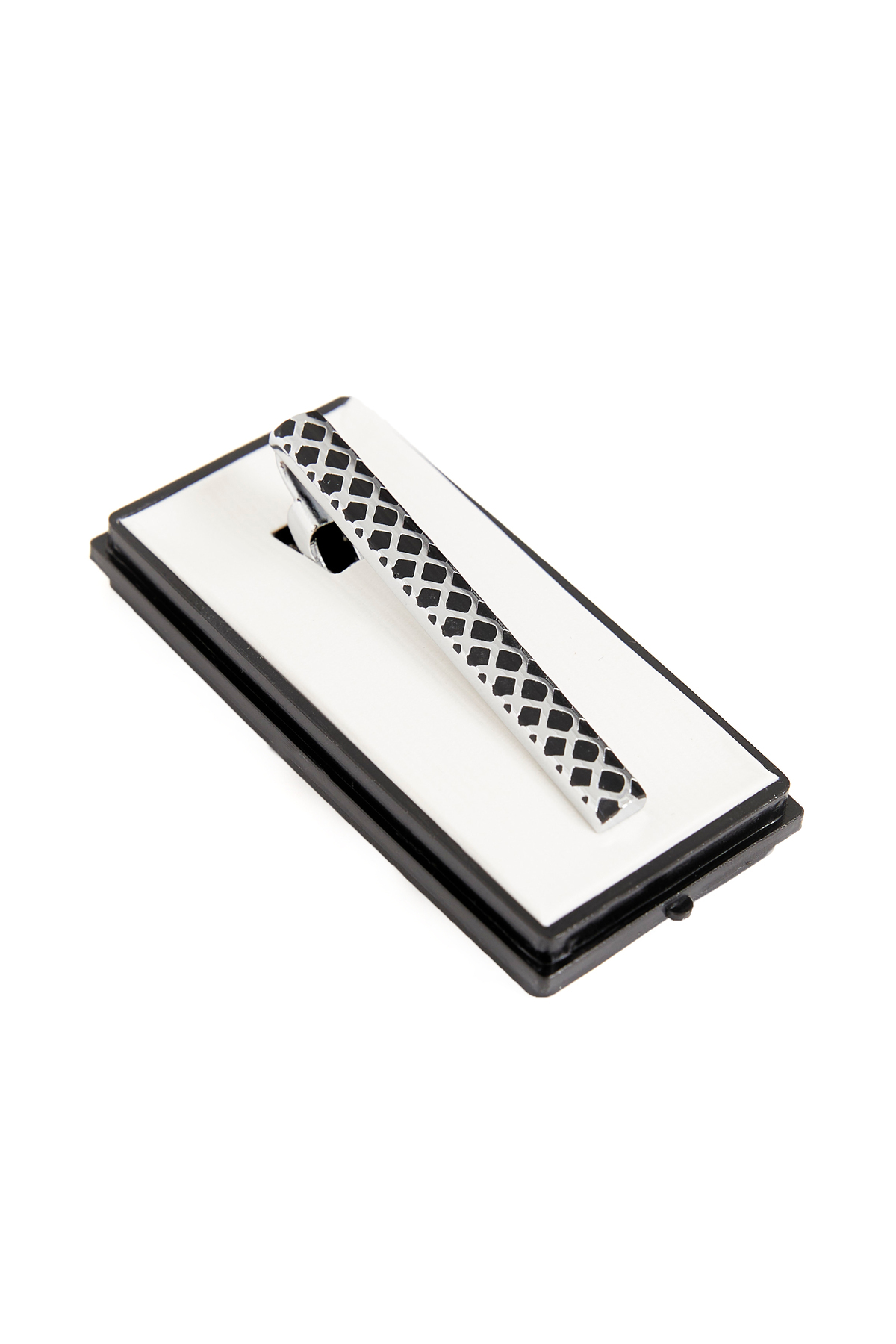  سنجاق کراوات طرح‌دار مشکی و نقره‌ای