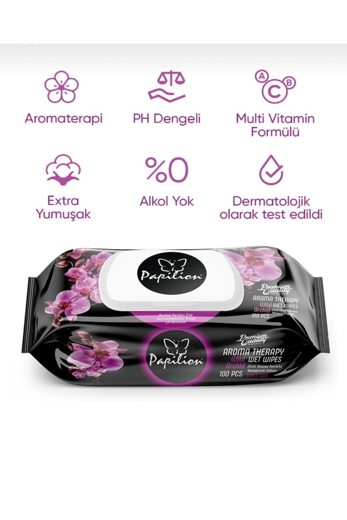 Papilion-Aloe Vera 100Pcs Wet Towels 2