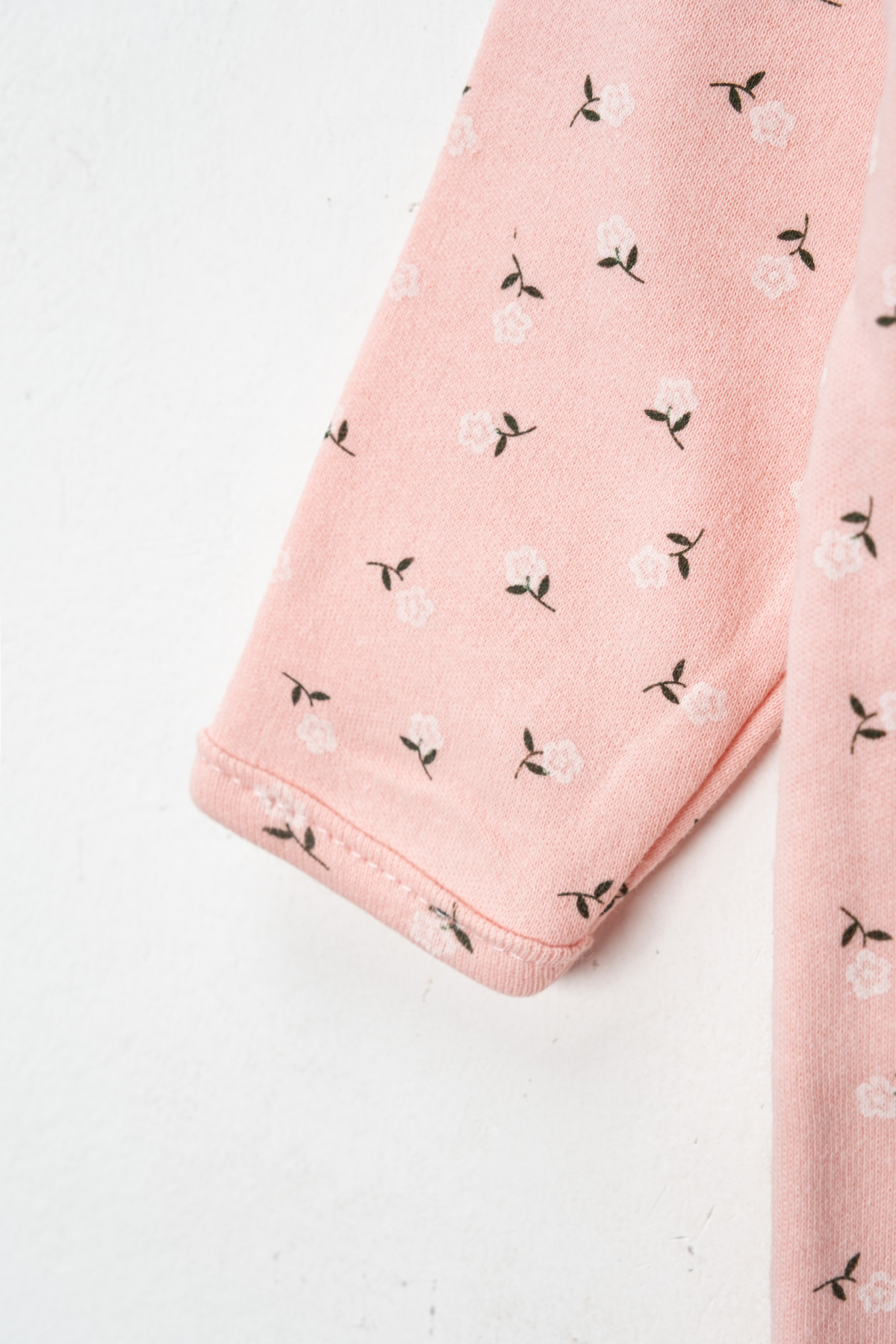 ENİA BABY Enia Baby Bebek %100 Pamuklu Çıtçıtlı Patikli Çiçek Temalı Tulum fotoğrafı 4 (önizleme)