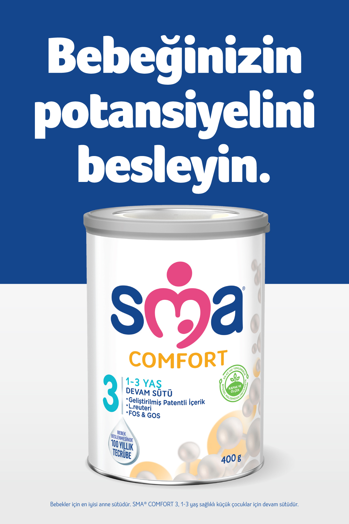 SMA Comfort 3 1-3 Yaş Devam Sütü 2x400g Gerber Organıc Buğday Ve Pirinçli Atıştırmalık 2x35g fotoğrafı 3 (önizleme)
