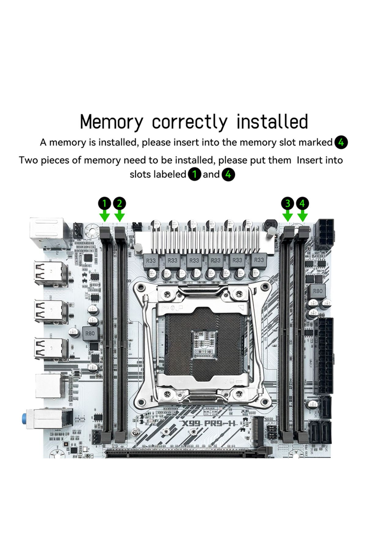 Choice-Motherboard Cpu Ram Machinist White X99 Pr9-h Motherboard Combo Intel Xeon E5 2630 V4 Lga 2011-3 Cpu 2