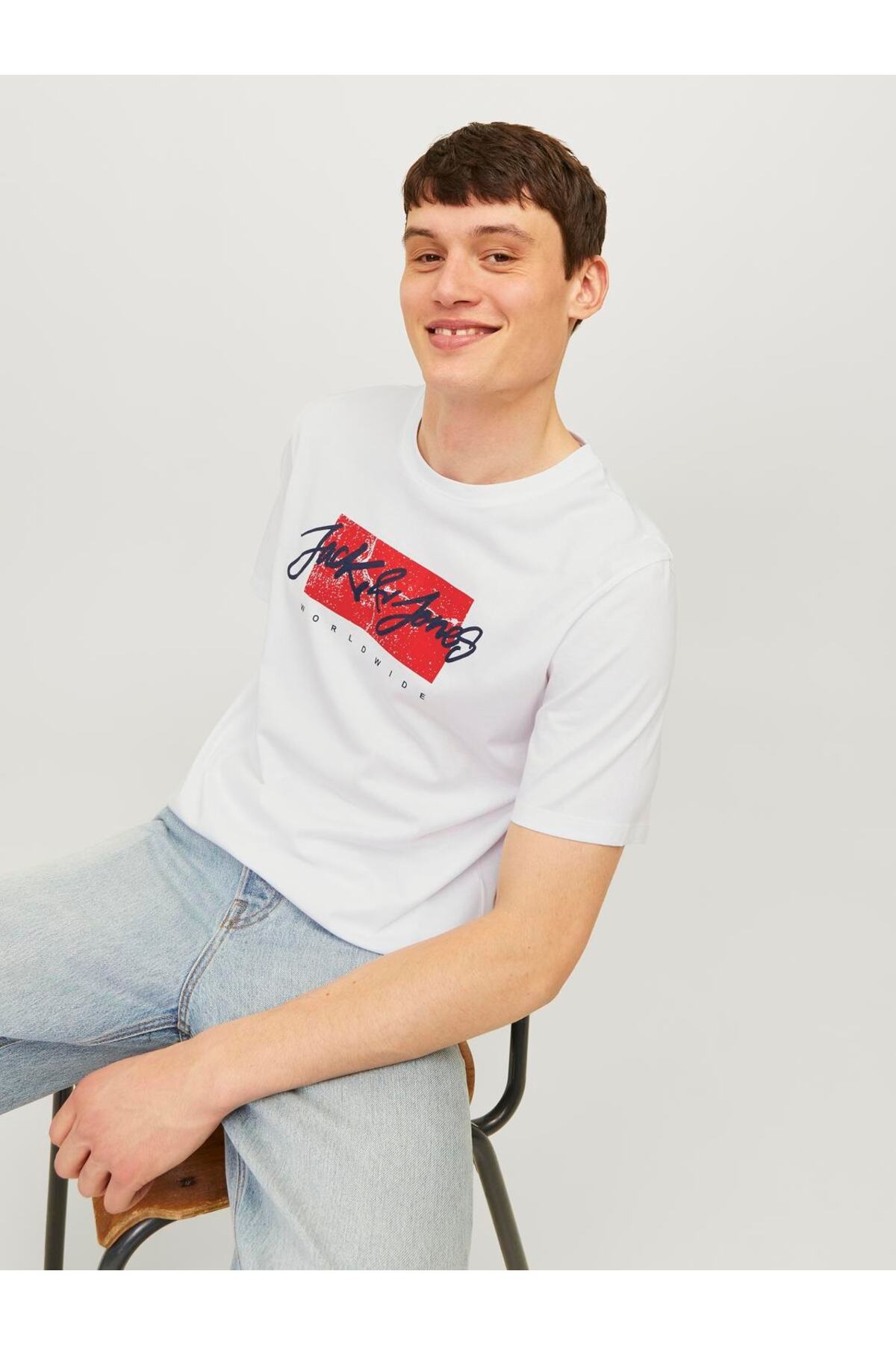 تیشرت مردانه طرح دار آستین کوتاه | جک اند جونز Jack & Jones 12256774 - تصویر 2
