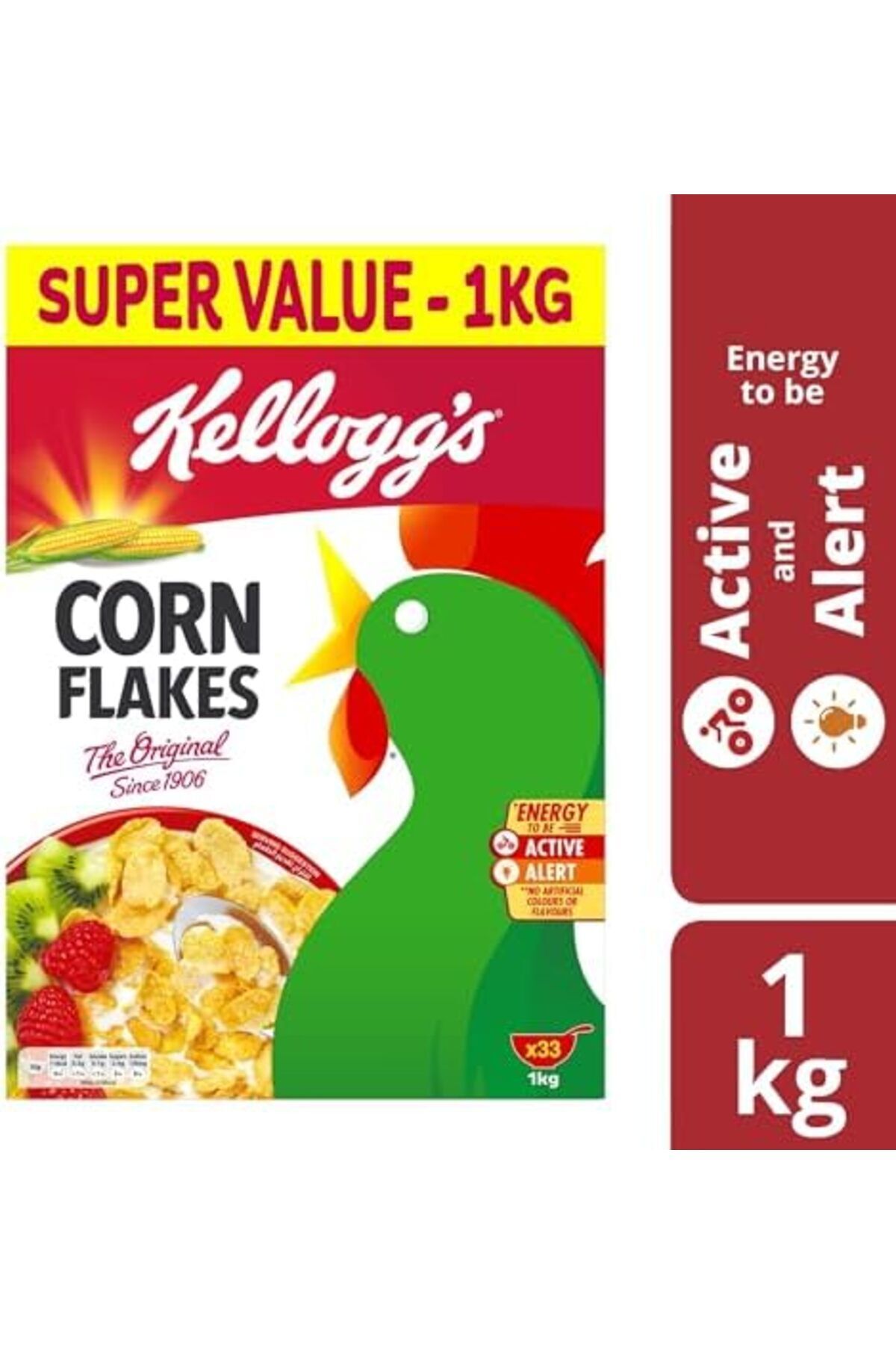 Kellogg's-Corn Flakes Cereal The Original | 1 Kg | Multigrain Nourishment | Source of Fibers | High 8