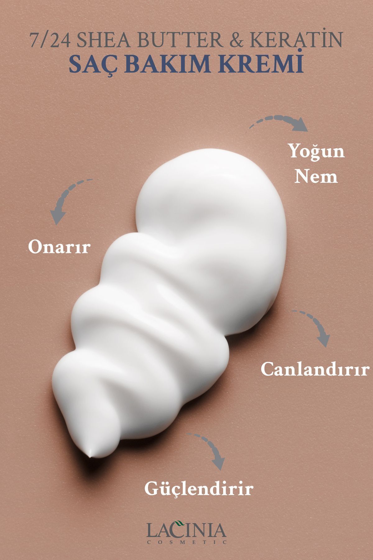 Shea Butter & Keratin Saç Kremi 7/24 — NRM010 — تصویر 4 از 4