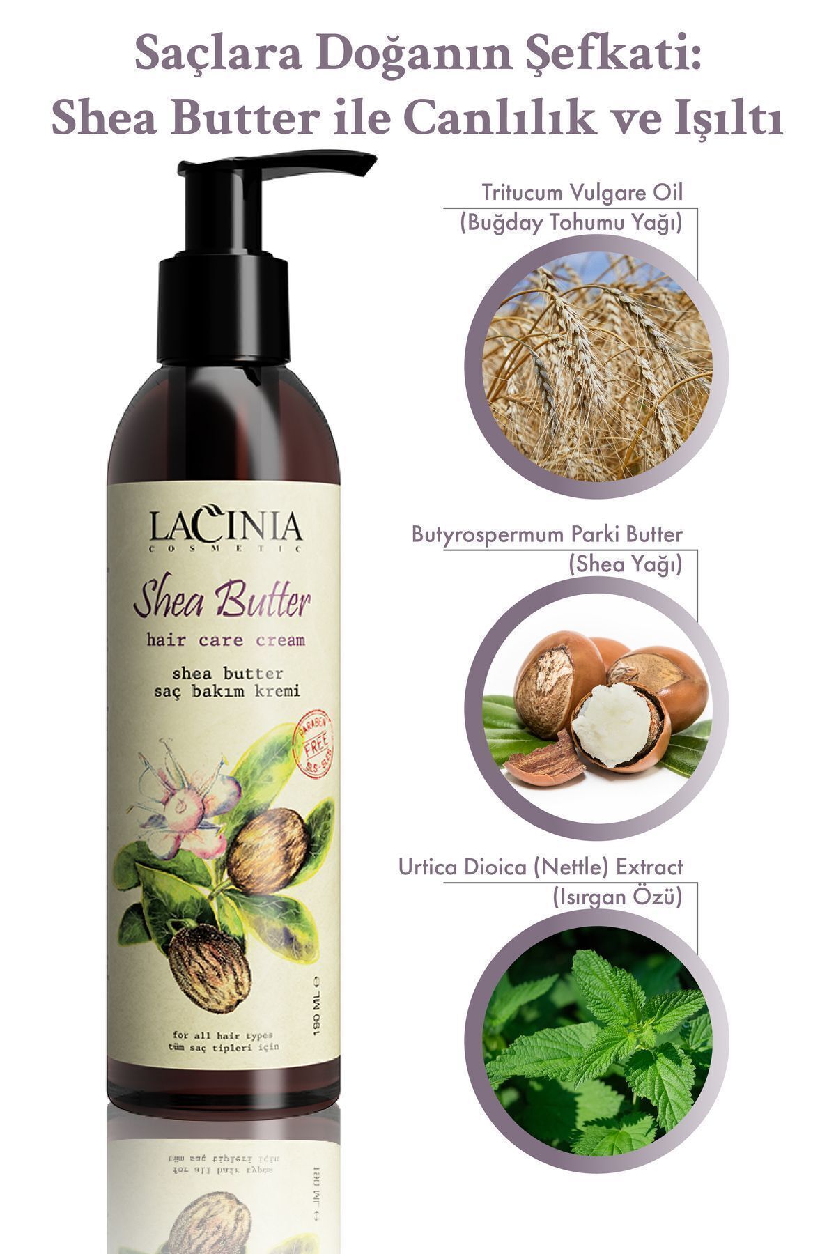 Saç Bakım Kremi - Shea Butter 190ml — NRM013 — تصویر 3 از 4