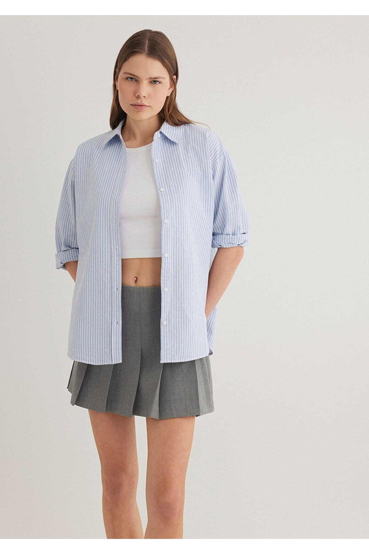 Mavi-Ecru Striped Shirt - Standard Fit 1211066 -89326 3