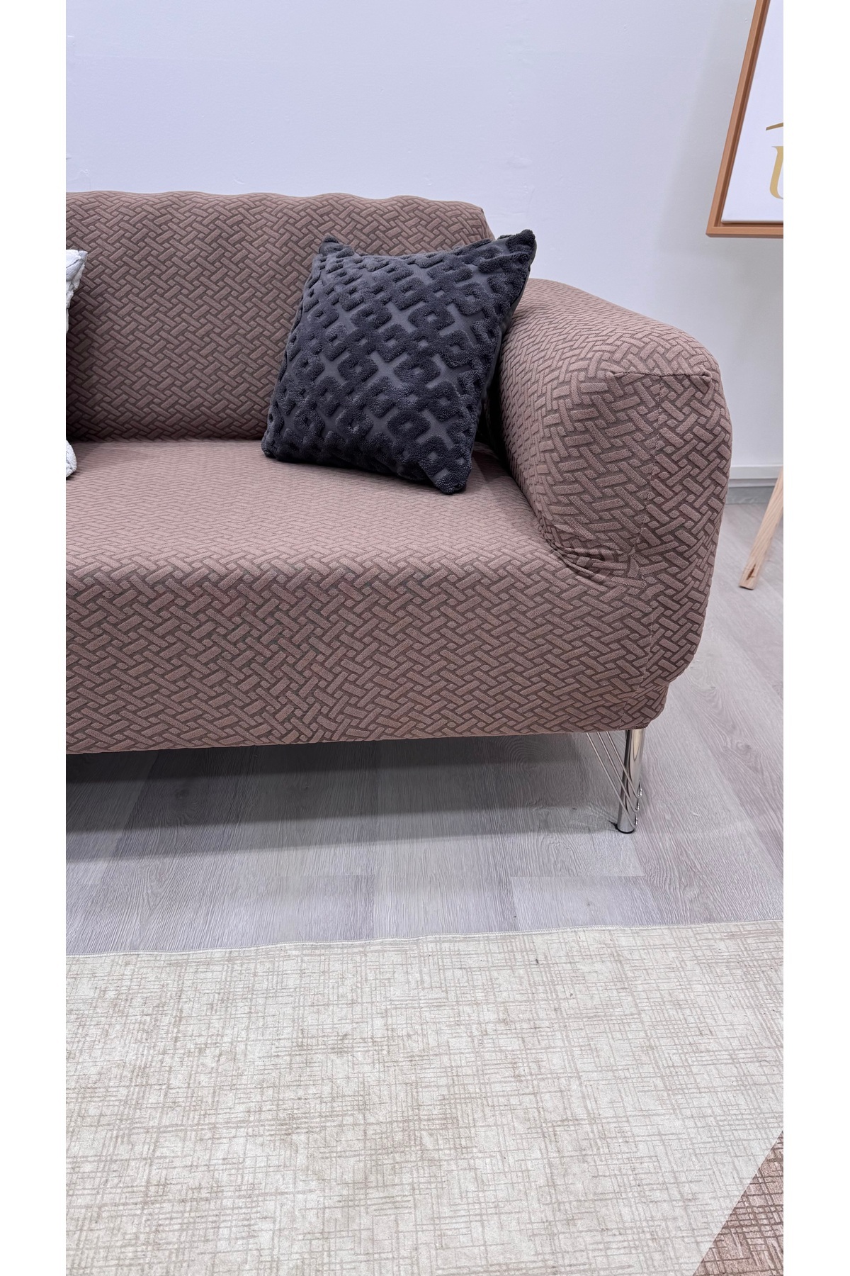 uzhanem-Seat Cover Sofa Cover 1 Piece Lycra for 3 Seater Seats High Quality 4