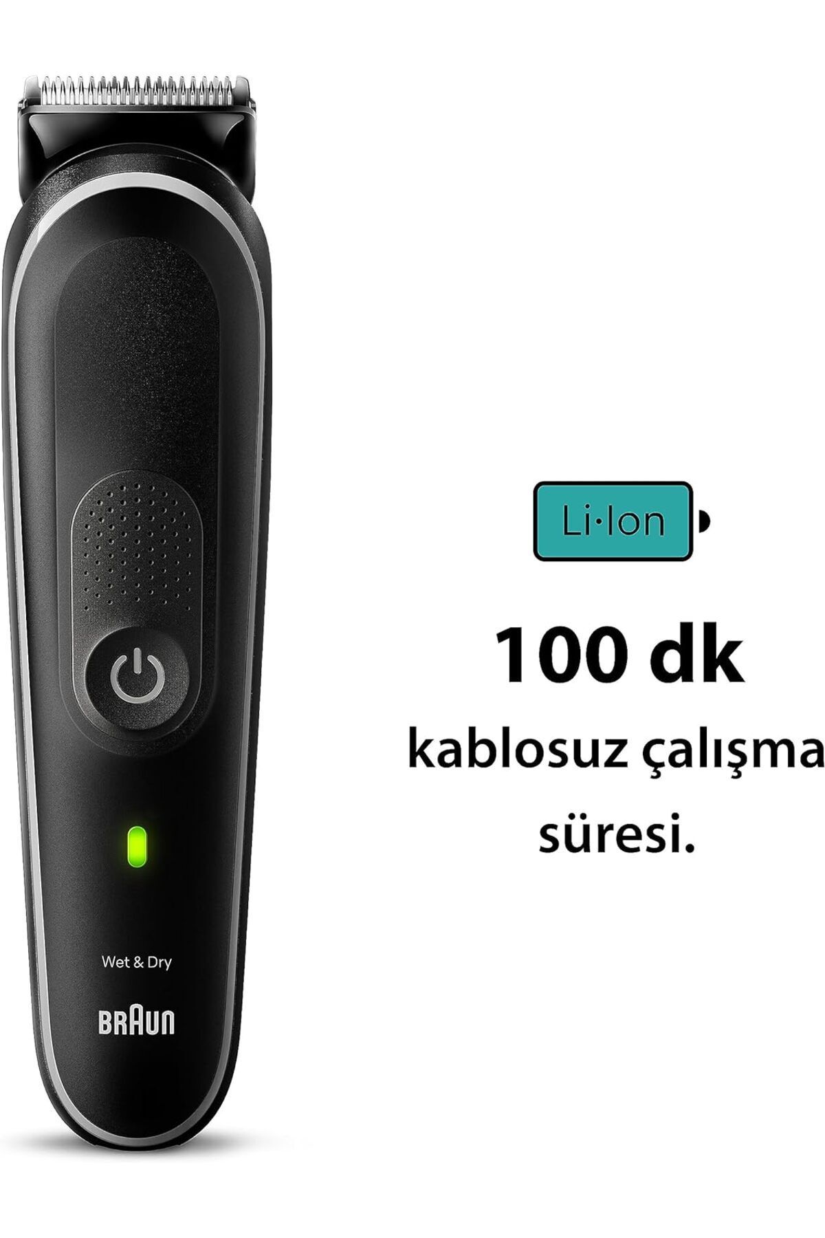Braun-9-in-1 Multi Grooming Kit Series 5, Ultra Sharp Blades, 100min Runtime, Pouch - MGK 5410 4