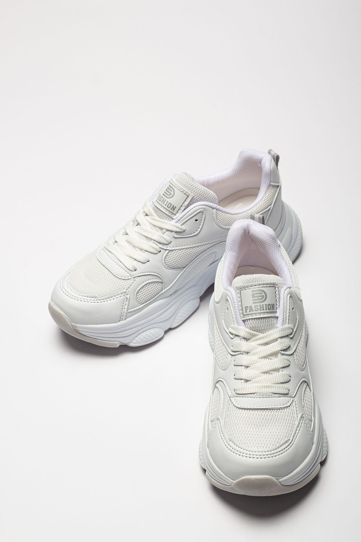 lady classy  Kadın Günlük Faylon Taban Rahat Kalıp Yürüyüş ve Ortopedik Spor Ayakkabı