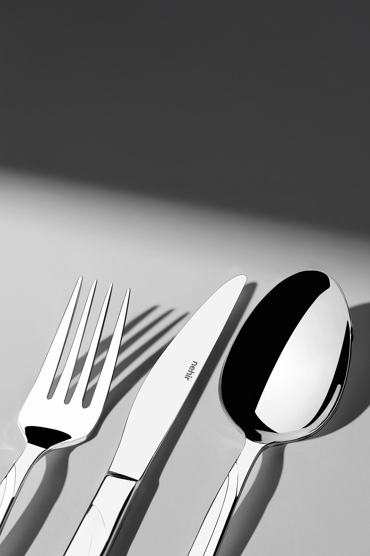Nehir-Fiesta Simple 12 Person 89 Piece Boxed Fork Spoon Knife Set 3