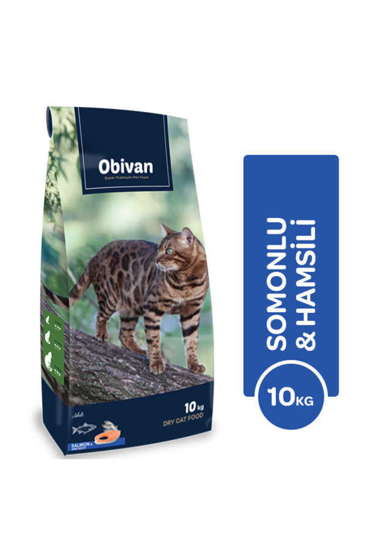 obivan Somonlu Ve Hamsili Kedi Maması 10 Kg