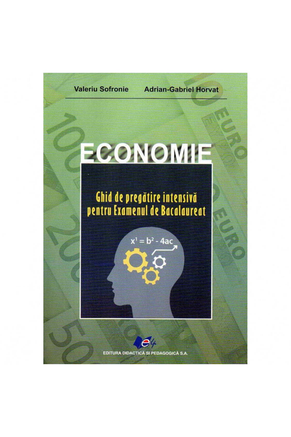 Didactica si Pedagogica Ghid Intensiv De Pregătire Pentru Examenul De Bacalaureat La Economie, Autor Valerius Sofrenie - One Size
