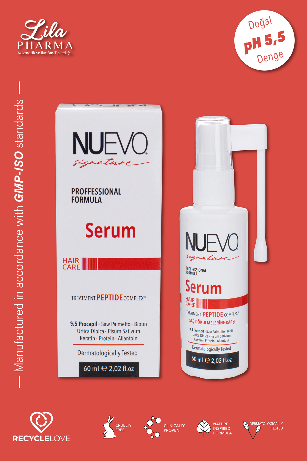 Saç Dökülmelerine Karşı ve Saç Ekimi Sonrası %5 Prcocapil Serum — 60 ml — تصویر 6 از 8