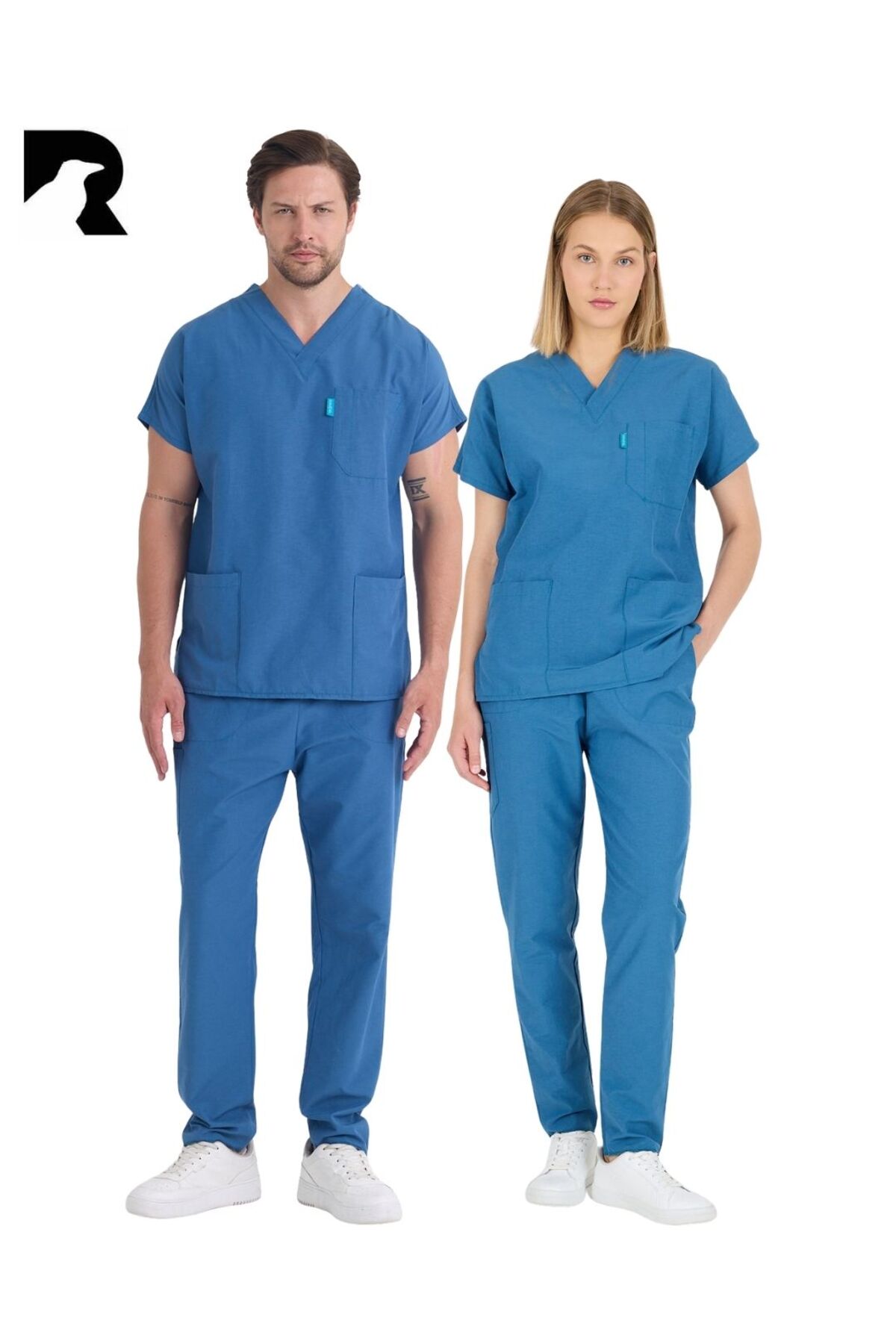 Raven Uniform Takım Forma Terry Cotton Unisex Medikal Hemşire Ve Doktor ...