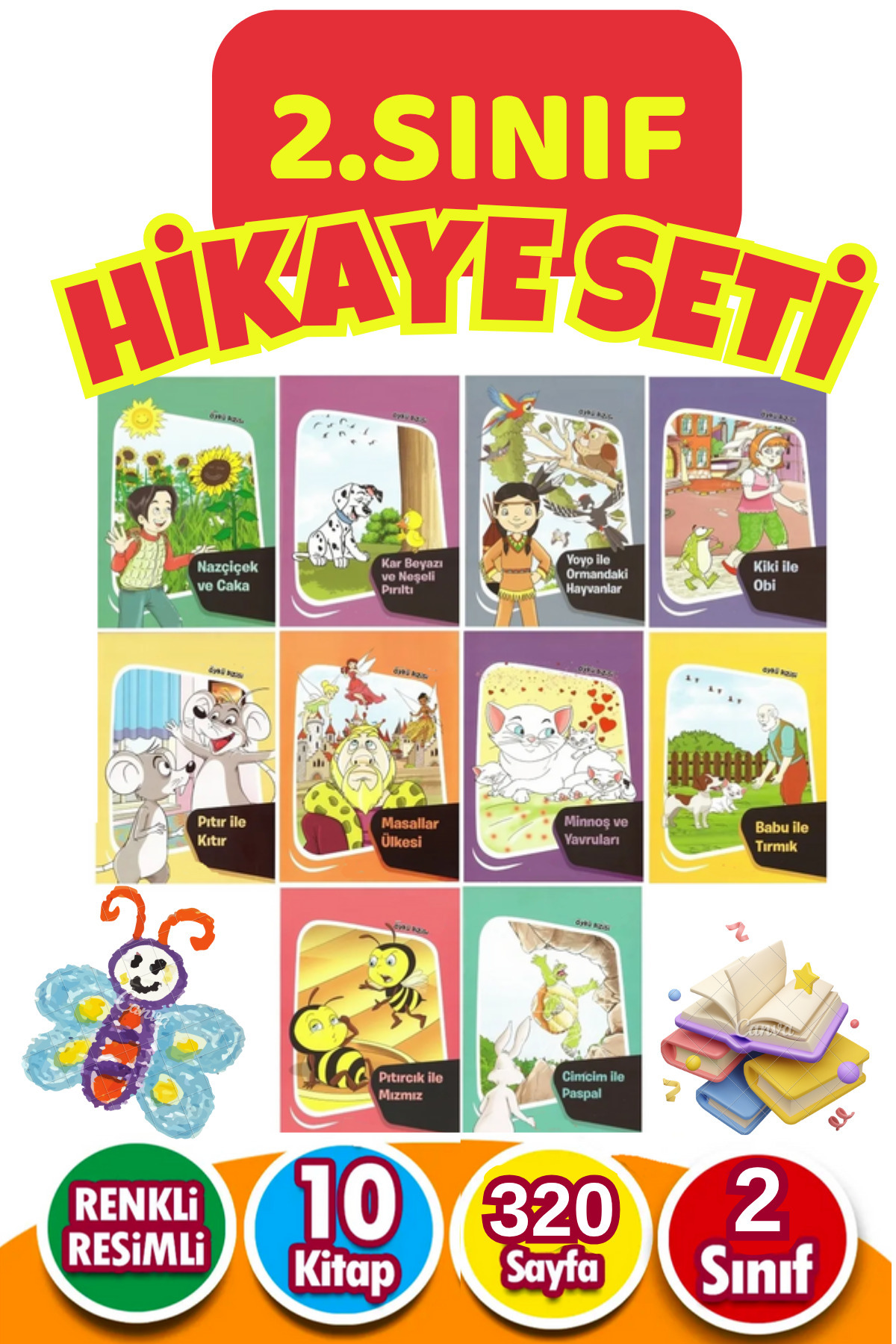 GÖNÜL YAYINCILIK 2.sınıflar Için Okumayı Sevdiren Süper Hikaye Kitabı Seti fotoğrafı 2 (önizleme)