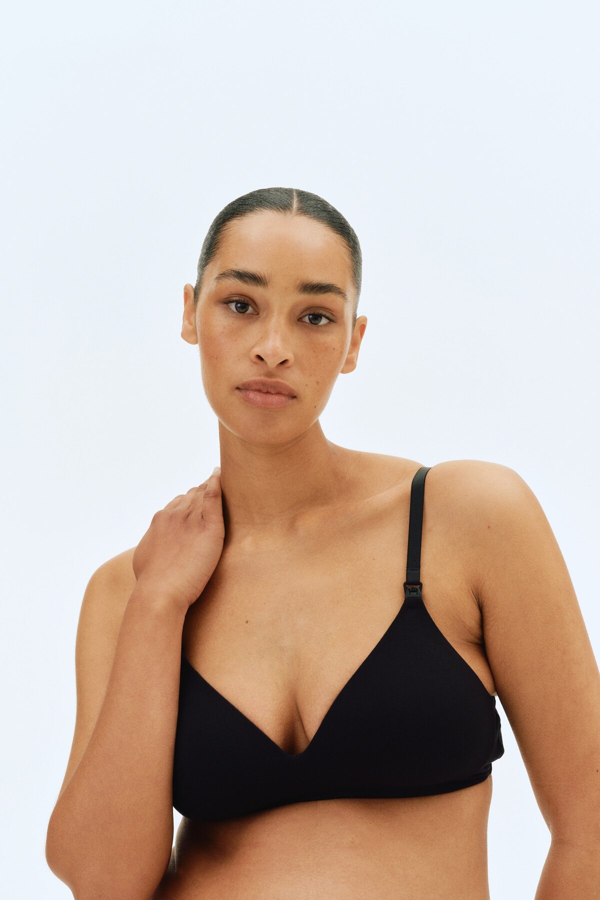 H&M MAMA 2’li Dolgulu ve Pamuklu Emzirme Sütyeni fotoğrafı 3 (önizleme)