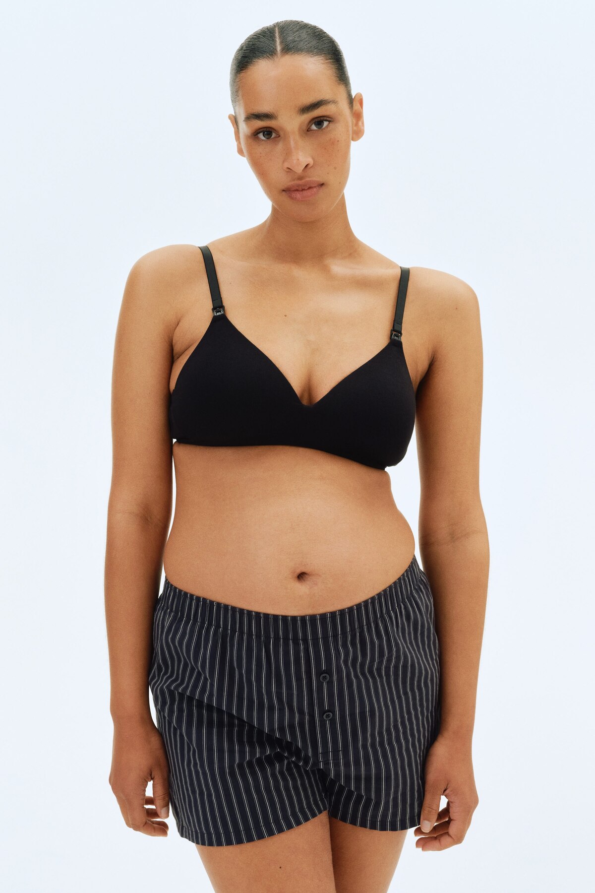 H&M MAMA 2’li Dolgulu ve Pamuklu Emzirme Sütyeni fotoğrafı 2 (önizleme)