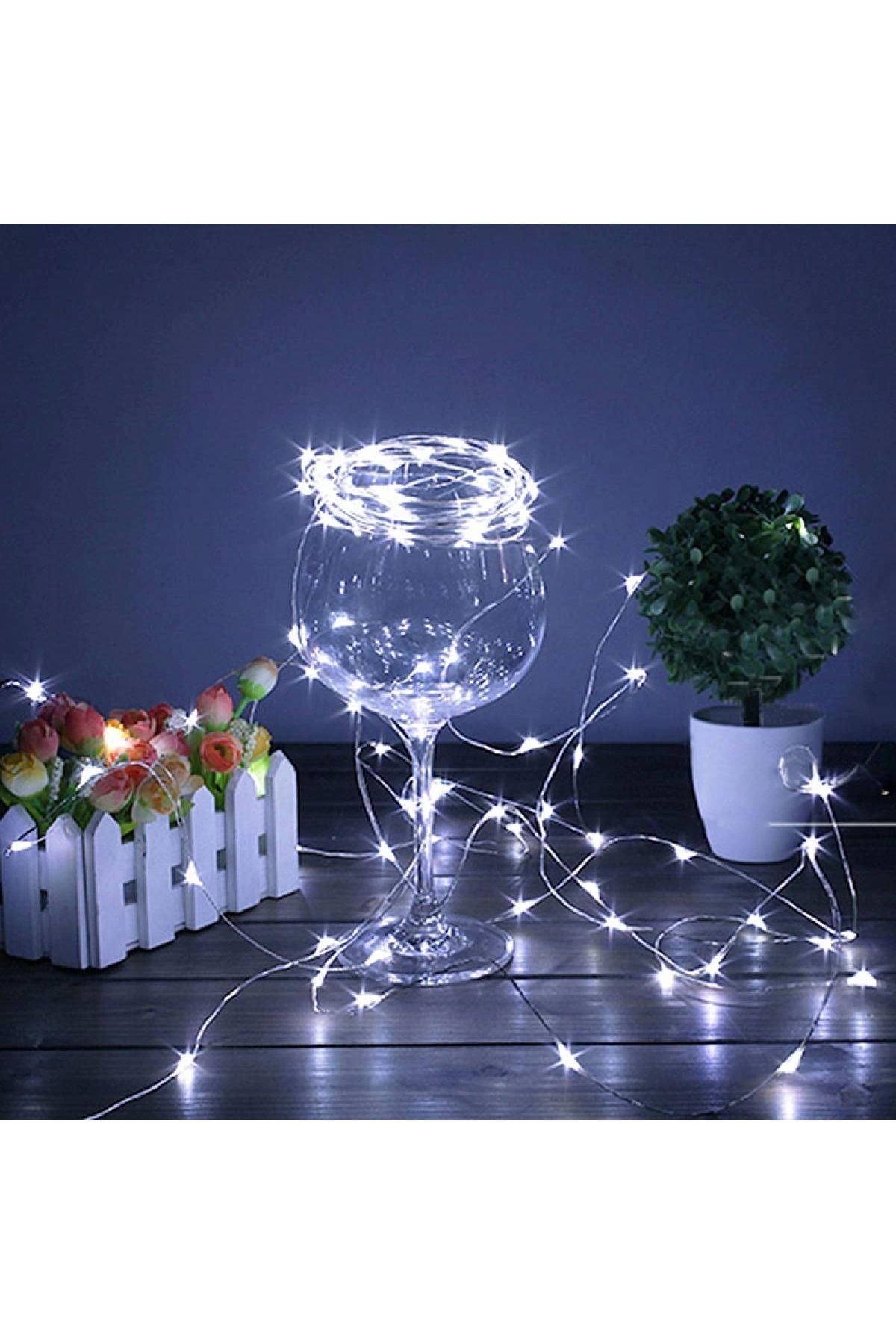 CANSA Peri Led Işık 10 Metre BEYAZ Dekor Lambası 100 Ledli