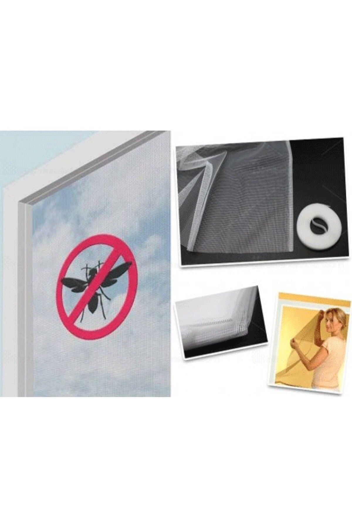 teknotrust Yeni Sezon Esy Pencere Cam Sinekliği-Beyaz ( 100 Cm X 150 Cm. ) (8585)