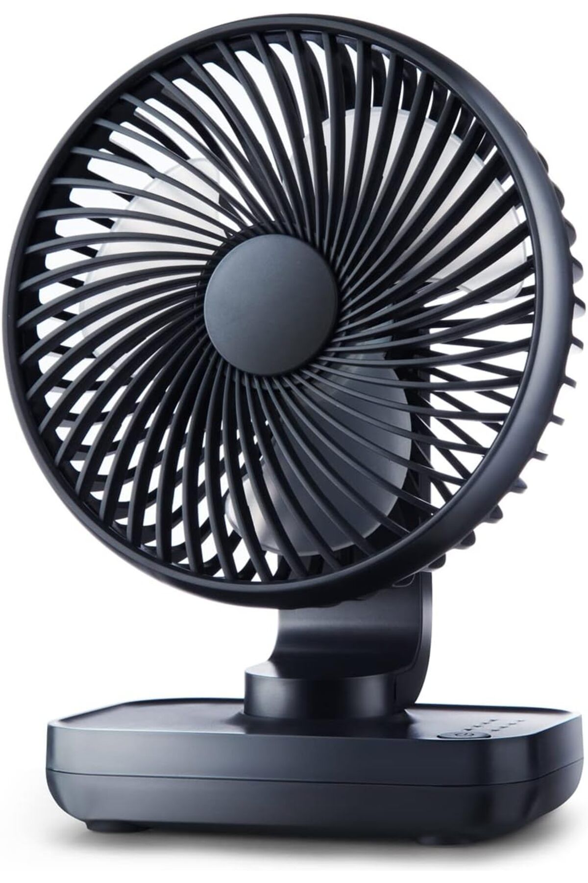 Mena Rise BlackShop Taşınabilir Pil Fanı, Şarj Edilebilir Masa Fanı: 4 Hız, 90° Dönme, Uzun Çalışma