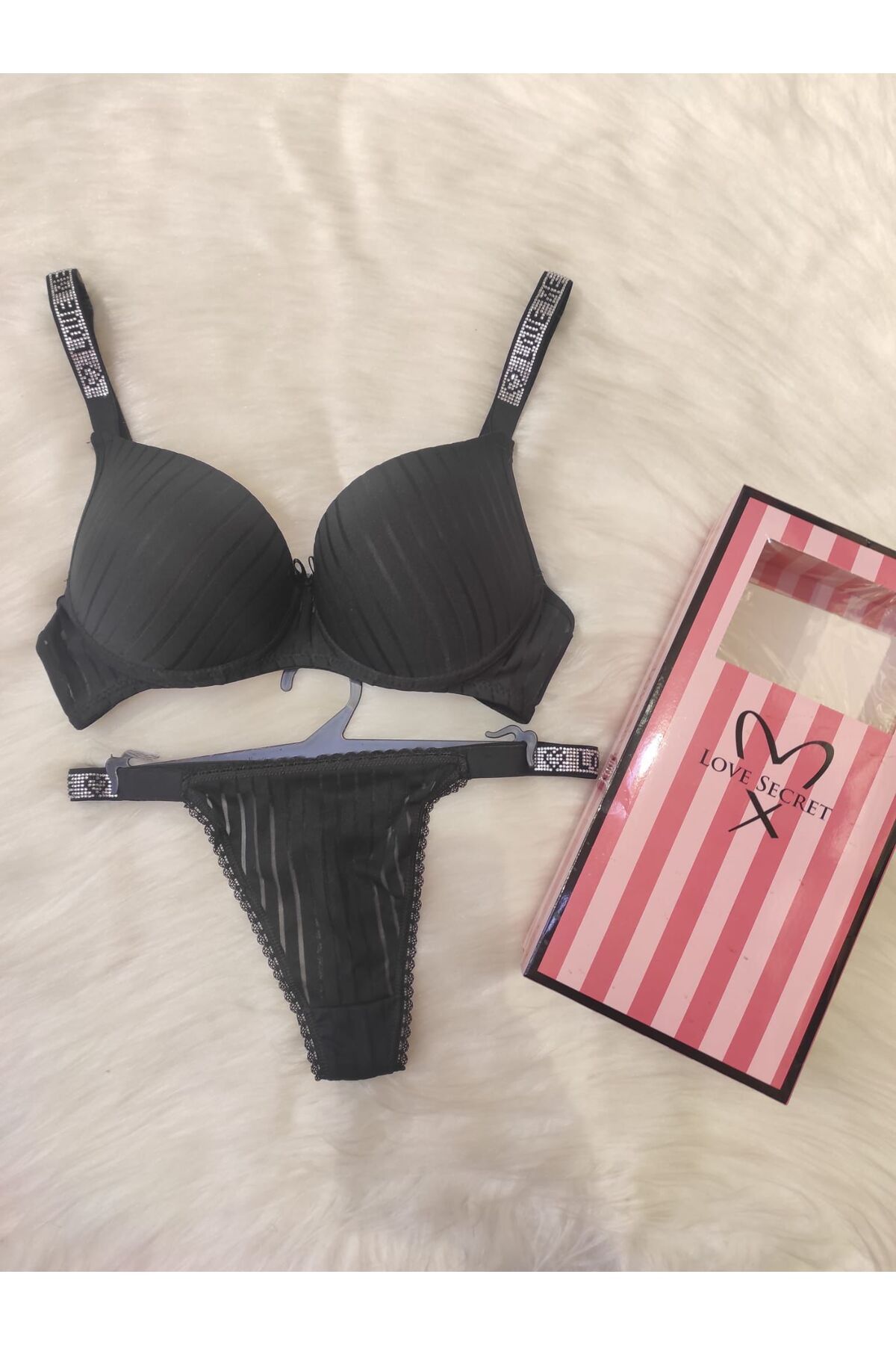 MODA YILDIZ Destekli Sütyen İç Çamaşır Takımı B Cup Kutusuz