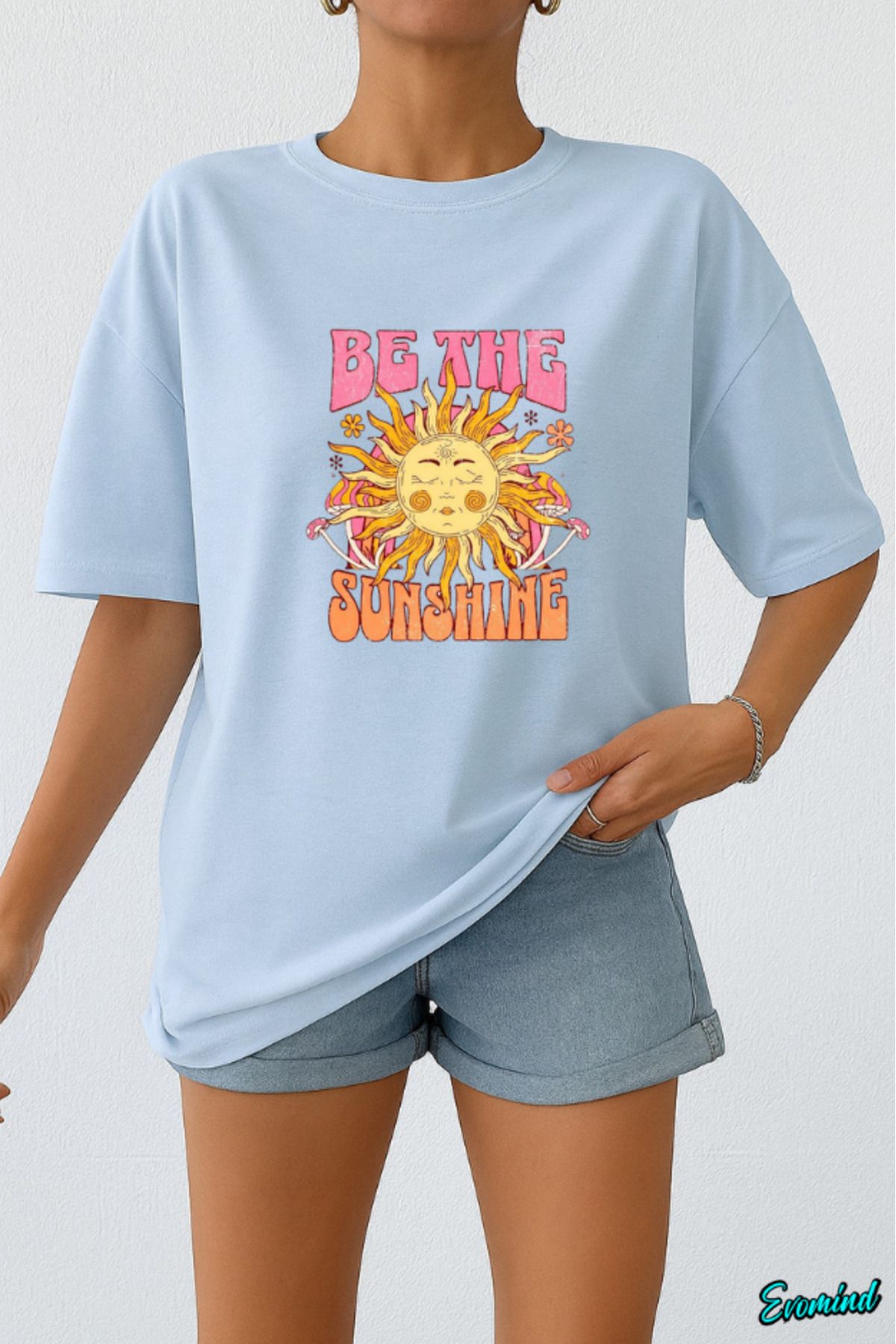Evomind Sunshine Baskılı Unisex T-shirt