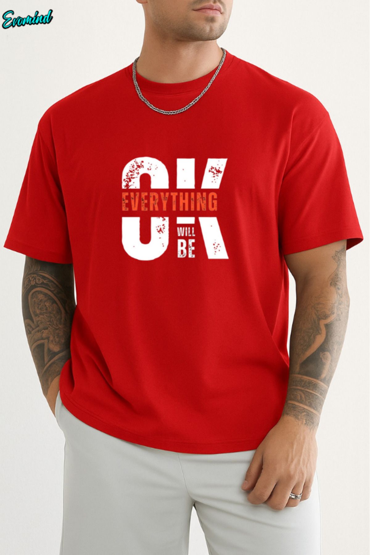 Evomind Ok Baskılı Unisex T-shirt