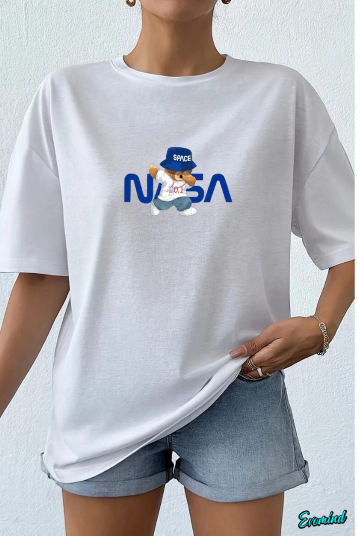 Evomind Nasa Baskılı Unisex T-shirt