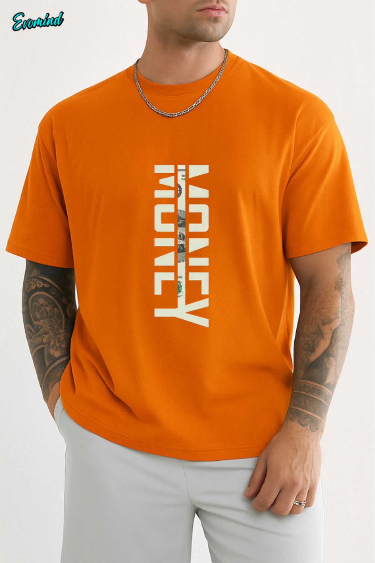 Evomind Money Baskılı Unisex T-shirt