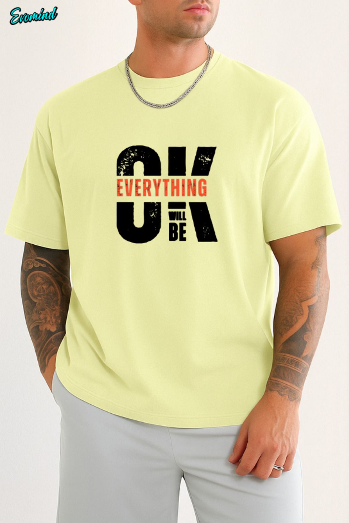 Evomind Ok Baskılı Unisex T-shirt