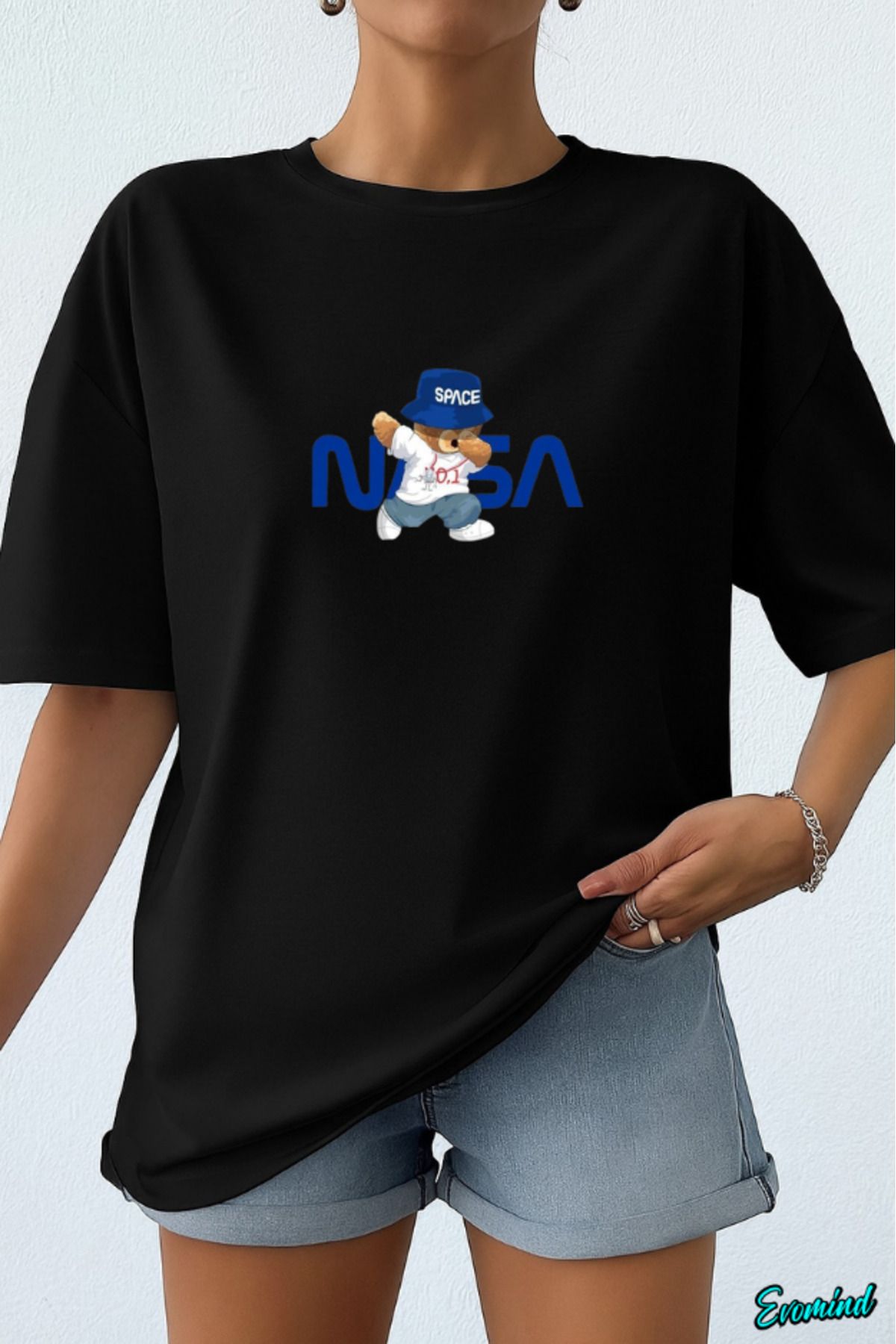 Evomind Nasa Baskılı Unisex T-shirt