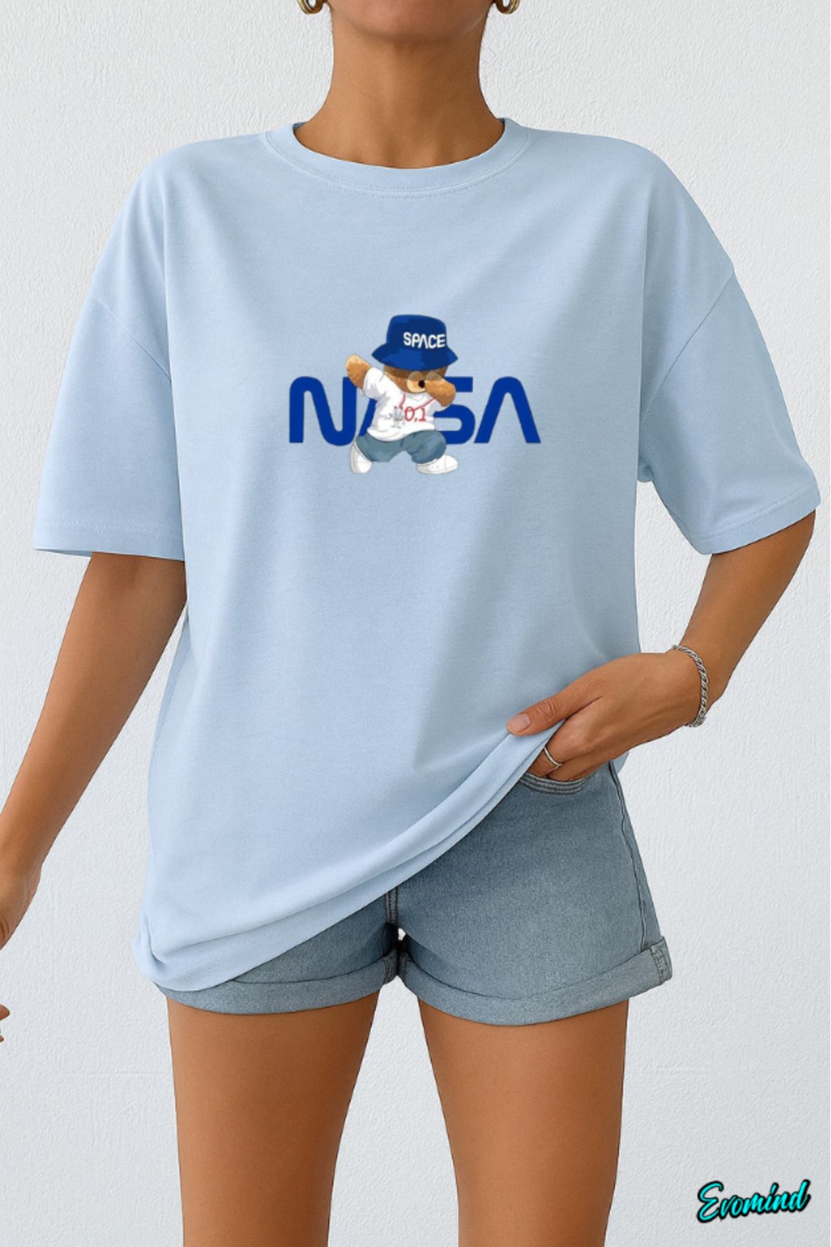 Evomind Nasa Baskılı Unisex T-shirt