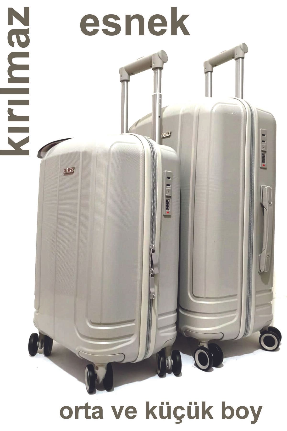 Captivex PAİKE--PP POLİKARBON--ESNEK SİLİKON--ÜSTÜN KALİTELİ--ORTA VE KÜÇÜK BOY VALİZ