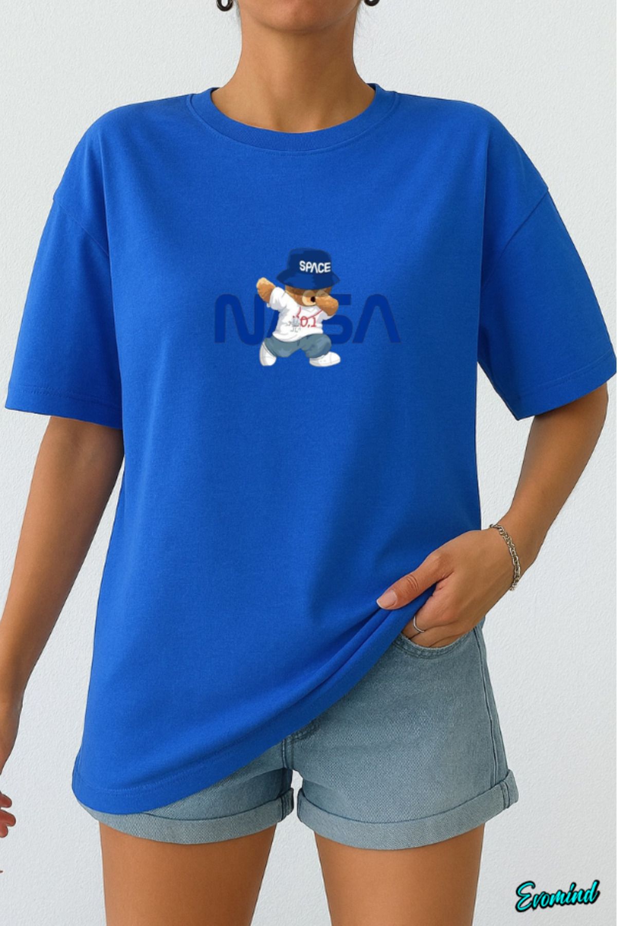 Evomind Nasa Baskılı Unisex T-shirt