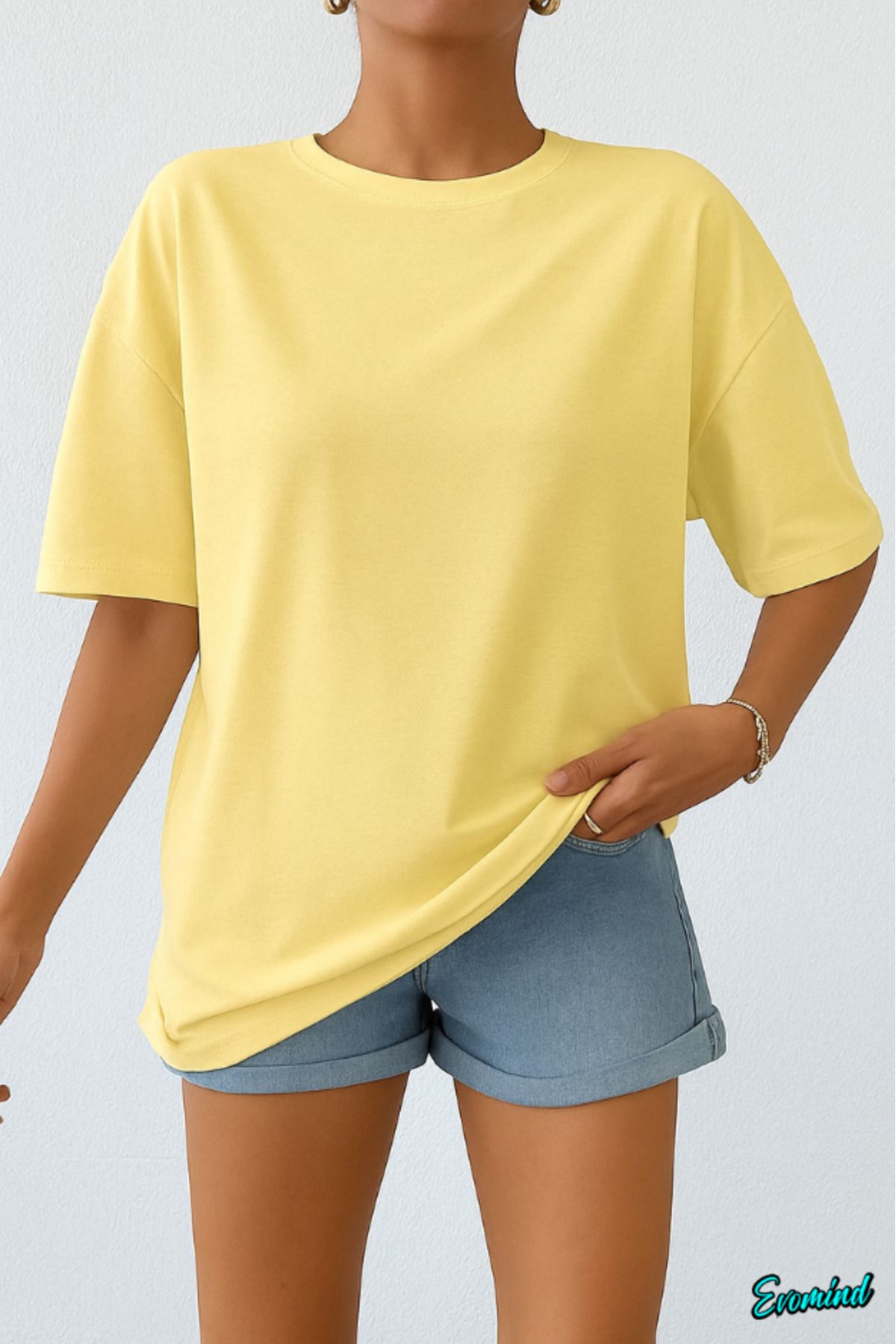 Evomind Düz Unisex T-shirt