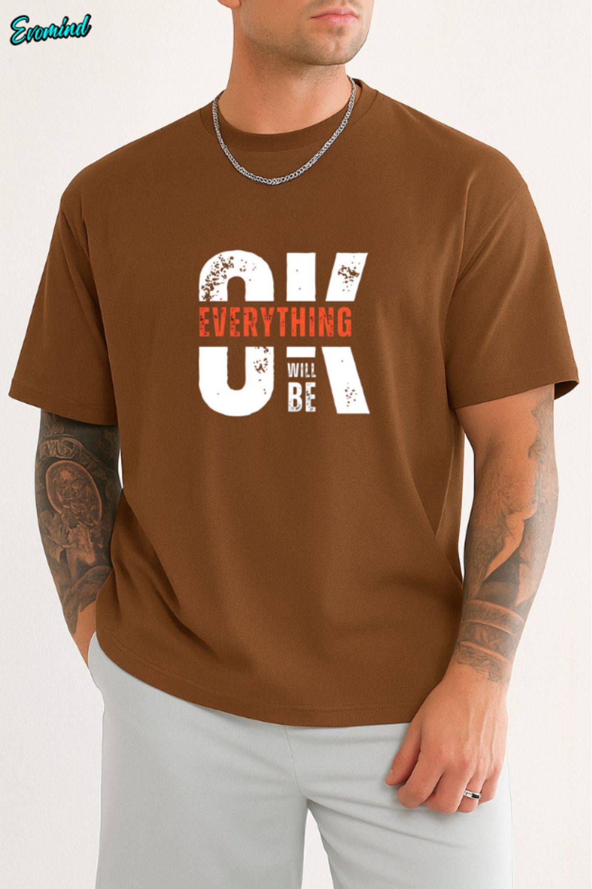 Evomind Ok Baskılı Unisex T-shirt