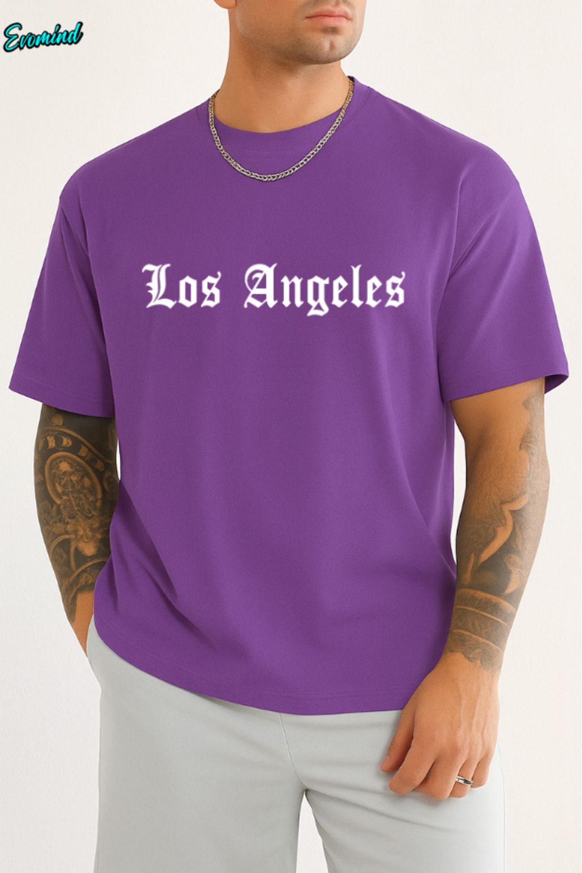 Evomind Los Angeles Baskılı Unisex T-shirt