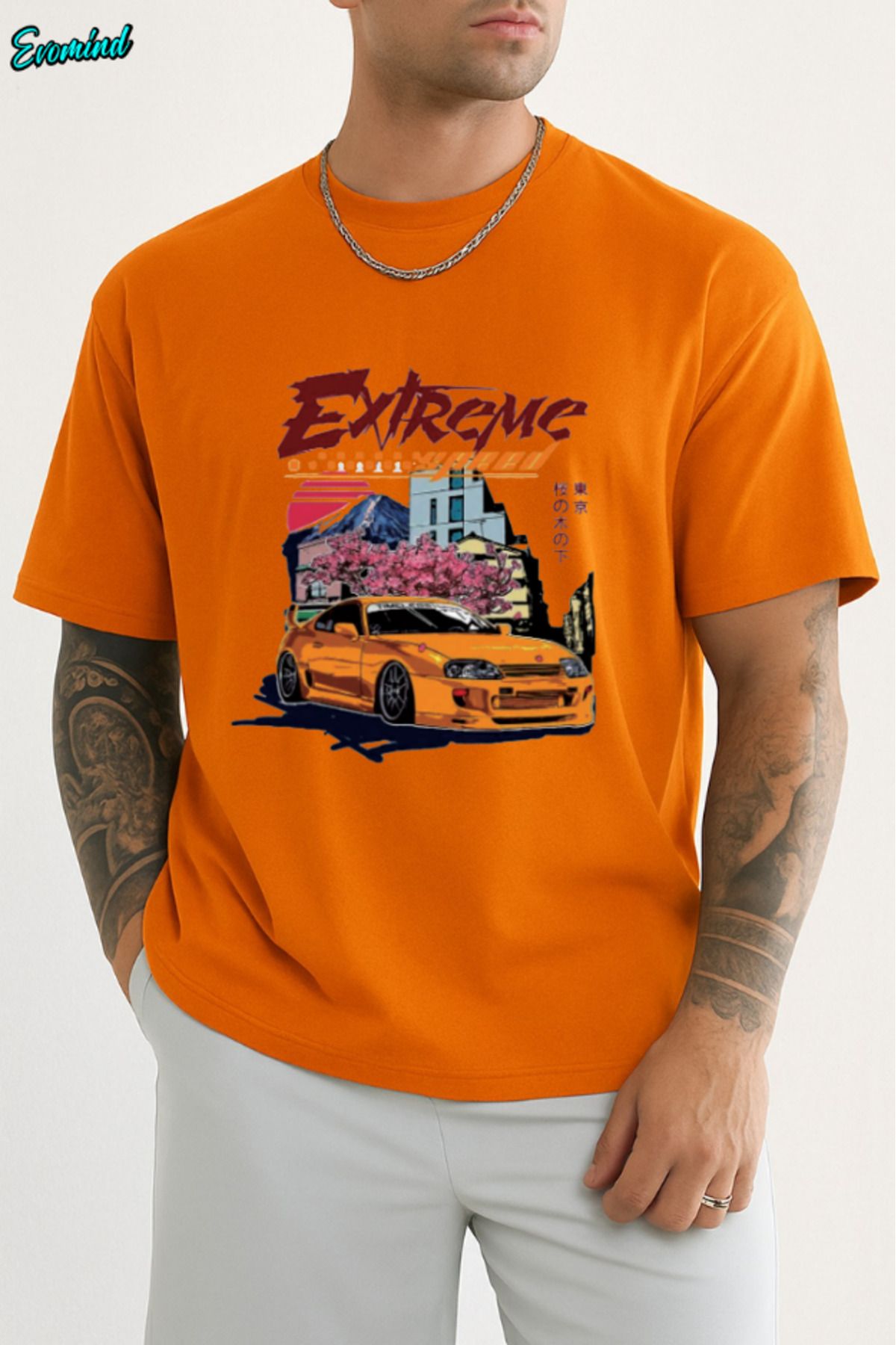 Evomind Ekstreme Baskılı Unisex T-shirt