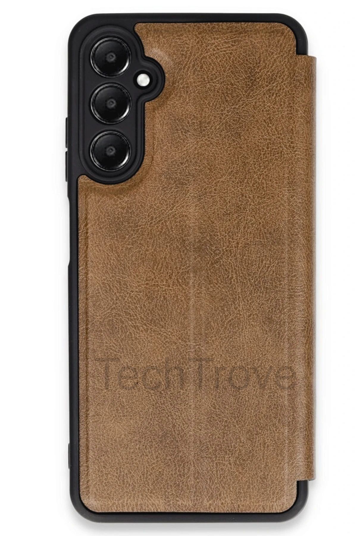 TechTrove Samsung Galaxy S24 FE Kılıf Kamera Korumalı İçi Kadife İnce Yapılı Kapaklı Standlı Deri Kapak