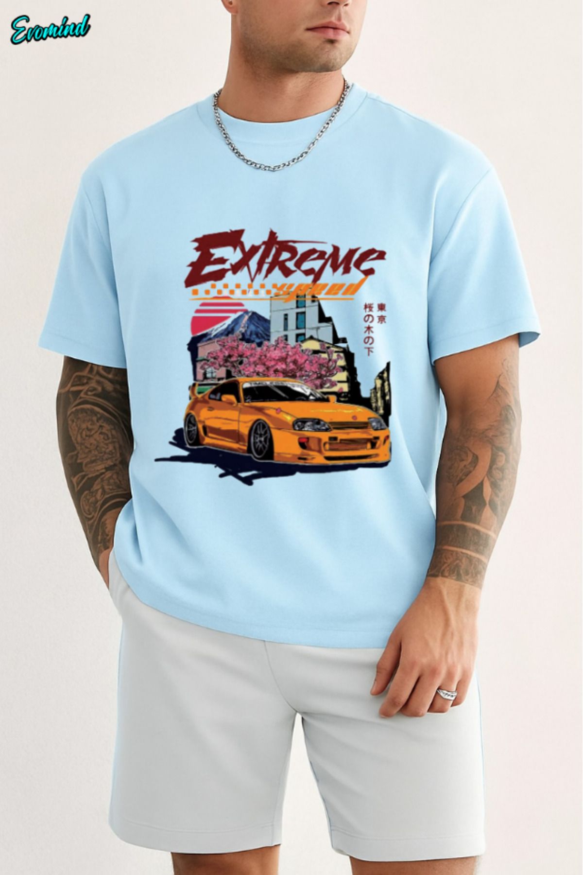 Evomind Ekstreme Baskılı Unisex T-shirt